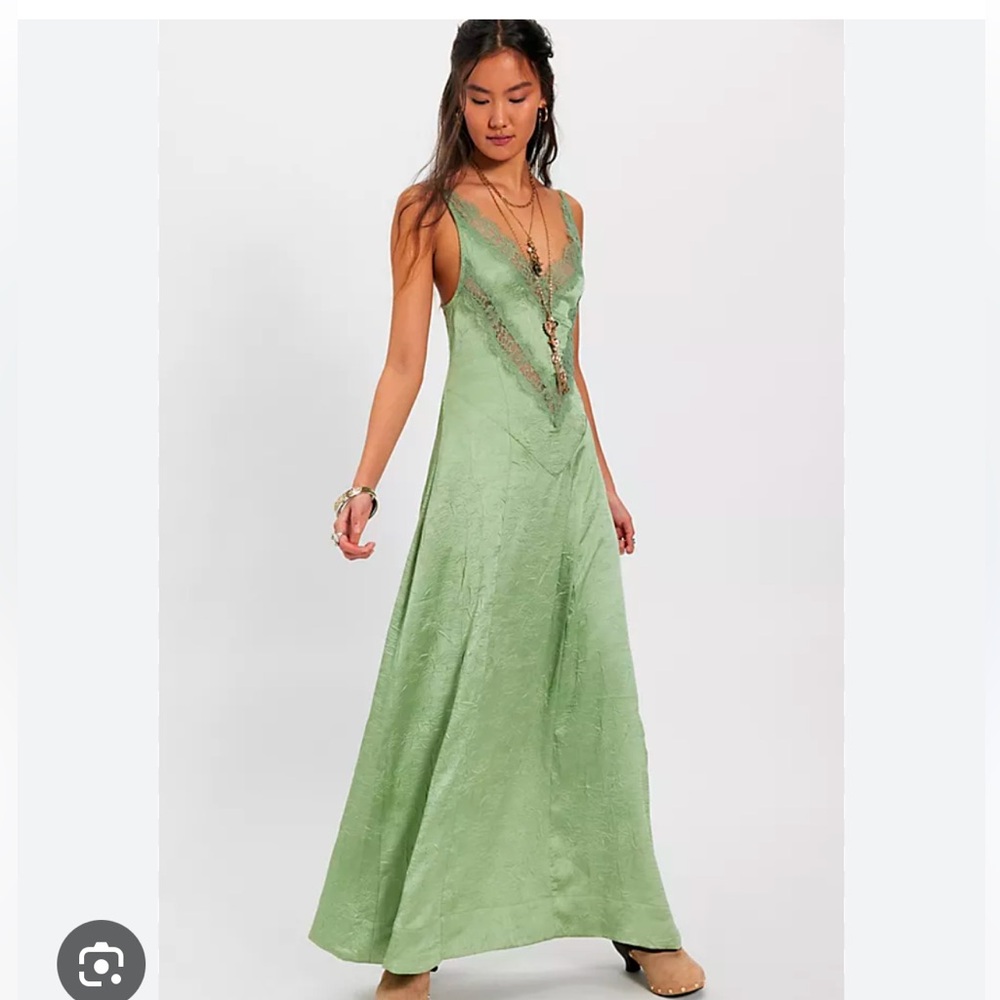 Free People Green Maxi Dress